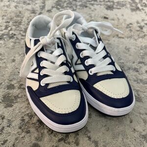 Vans Kids Navy and White Sneakers